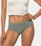Enamor IP02 Innovations Invisi, Fit Flex, No Visible Panty Lines, All Day Comfort, Mid Waist Brief Panty for Women - Breathable Lightweight Fabric, Antimicrobial with Stain Release, Bonded Free Cut, Regular Coverage -  Pack of 1 (Sage Green)