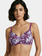 Enamor Innovations  Ecolite, smoother Perfect Lift Women's T-Shirt Bra - Padded, Wirefree, High Coverage  - F165 (Damask Plum Print)