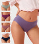 Enamor CR17 | Pack of 5 | Chic Stretch Cotton, All Day Comfort, Mid Waist Hipster Panty for Women - Naturally Breathable, Antimicrobial with Stain release, Inner Elastic, Full Coverage (Multicolordark-Color May Vary)