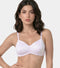 Enamor Soft Girl Floral Women's Padded Bra, Wire-Free, Medium Coverage, Lace Everyday Bra - SMB05 (Lilac)