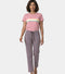Enamor Mid Rise Regular Length Drawstring Closure Lounge Pants For Women - Slim Fit, Soft and Breathable Stretch Cotton - E014 (Excalibur)