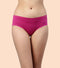 Enamor PB40 Innovations Invisi, All Day Comfort, Low Waist Bikini Panty for Women - No Visible Panty Lines, Sweat wicking, Free Cut, Regular Coverage - Pack of 1 (Queen Pink)