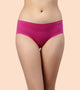 Enamor PB40 Innovations Invisi, All Day Comfort, Low Waist Bikini Panty for Women - No Visible Panty Lines, Sweat wicking, Free Cut, Regular Coverage - Pack of 1 (Queen Pink)
