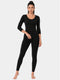 Enamor HeatSkins Thermal Women's Leggings TH09 - Flexi Fit, Ultra Cozy, Soft Brushed Inner Layer  (Black)