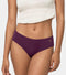 Enamor IP02 Innovations Invisi, Fit Flex, No Visible Panty Lines, All Day Comfort, Mid Waist Brief Panty for Women - Breathable Lightweight Fabric, Antimicrobial with Stain Release, Bonded Free Cut, Regular Coverage -  Pack of 1 (Deep Purple)