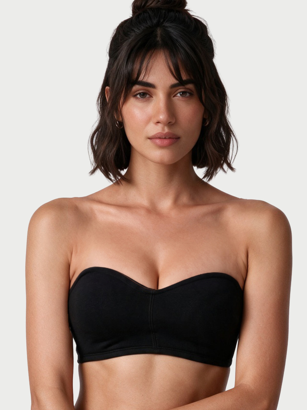 Enamor Strapless and Multiway Styling Women's Everyday Cotton Tube Bra - Perfect Shaping, Non-Padded, Wirefree, High-Coverage - A019