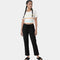 Enamor Mid Rise Regular Length Drawstring Closure Lounge Pants For Women - Slim Fit, Soft and Breathable Stretch Cotton - E014 (Jet Black)