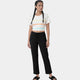 Enamor Mid Rise Regular Length Drawstring Closure Lounge Pants For Women - Slim Fit, Soft and Breathable Stretch Cotton - E014 (Jet Black)