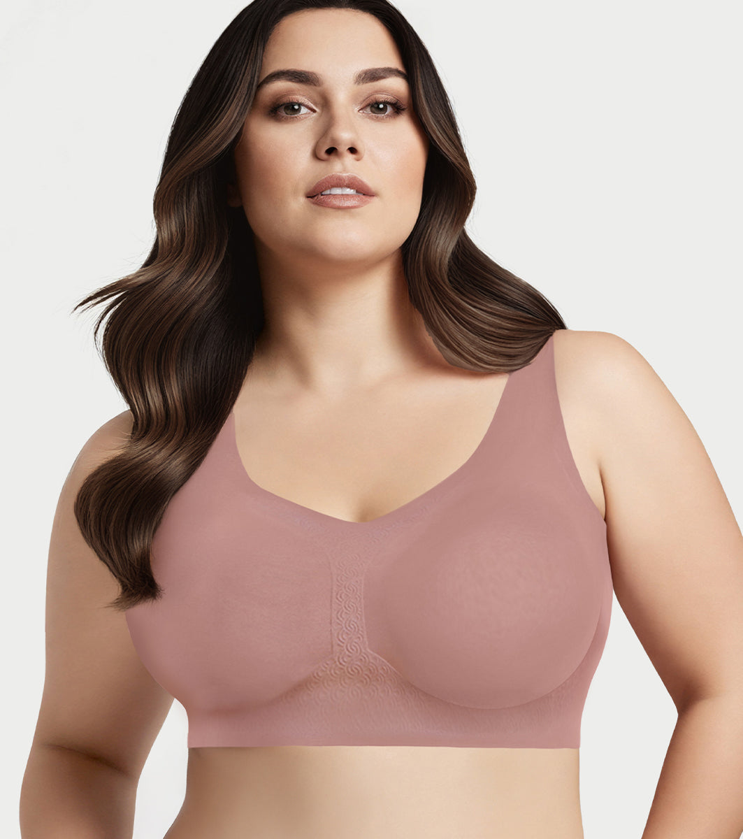 Enamor Innovations Invisi Minimizer, Ultra Smooth, Bonded, Mframe, Women's T-Shirt Bra - Seamless, No-Pinch, No-dig, Padded, Wirefree, Full Coverage- IO03(Available in Plus Sizes) (Chestnut)