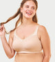 Enamor Full Support Super Lift Women's Cotton Everyday Minimizer Bra - Non Padded, Wirefree, Full Coverage - A112 (Available in Plus sizes) (Paleskin)