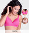 Enamor Ultra Smooth T-Shirt Bra - Padded, Non-Wired, Full Coverage - A127 (Pearl Peach/Cyber Pink)-Pack of 2