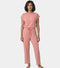 Enamor Mid Rise Regular Length Adjustable Drawstring Basic Home Lounge Pant for Women - Relaxed fit - E404 (Desert Sand)