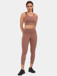 Enamor High rise 7/8th length Adjustable drawstring  Workout leggings For Women - Hugged Fit, Quick Dry, Antimicrobial - A605 (Nutmeg)