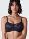 Enamor Opal Embrace Luxe Wired Bra – F161, Wired Support, No-Spill Lift, Premium Lace Detailing  (Blue Velvet)