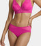 Enamor Bamboo Cotton Panties IP25, Women's Lace Trim Brief -  3X Softer, 4X more Absorbent, Antimicrobial, Mid Rise, 3/4th Back Coverage - (Queen Pink)
