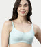 Enamor Innovations Eco-Melange Cotton, Women's Nursing Bra -  Sectioned Lift and Support, Non Padded, Wirefree, High Coverage - MT02 (Capri Melange)