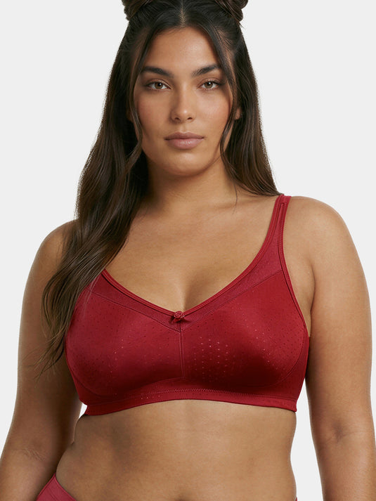 Enamor Hidden X-Frame and Smoothening Women's Full Support Everyday Bra - Jiggle control, Non Padded, Wirefree, Full Coverage - FB12 (Available in Plus sizes) (Masai)