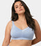 Enamor Full Support Super Lift Women's Cotton Everyday Minimizer Bra - Non Padded, Wirefree, Full Coverage - A112 (Available in Plus sizes) (Chambray Melange)