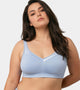 Enamor Full Support Super Lift Women's Cotton Everyday Minimizer Bra - Non Padded, Wirefree, Full Coverage - A112 (Available in Plus sizes) (Chambray Melange)