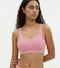 Enamor Bamboo Cotton IB07, Women's Pop-on Bra - 3X Softer, 4X more Absorbent, Antimicrobial, Padded, Wirefree, Full Coverage (Rose Blush)