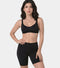 Enamor Mid Rise Mid Thigh Length Fabulous Inners Cycling Shorts For Women - Hugged Fit, Stretch Cotton - E032 (Black)