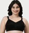 Enamor Innovations Transform M-Frame, Ultimate curve Support, Jiggle control, Women's Bra - Non Padded, Wirefree, Full Coverage - F096 (Available in Plus Sizes) (Black)