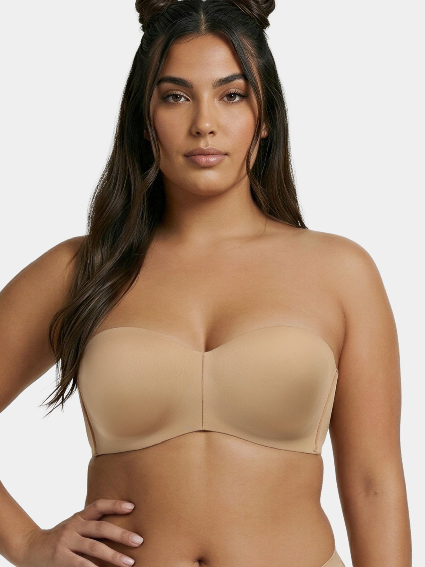 Enamor Strapless Multiway Styling Women's T-Shirt Bra - Padded, Wired, Medium Coverage - F074 (Available in Plus Sizes) (Buff)
