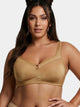 Enamor Hidden X-Frame and Smoothening Women's Full Support Everyday Bra - Jiggle control, Non Padded, Wirefree, Full Coverage - FB12 (Available in Plus sizes) (Buff)