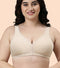 Enamor Plush Comfort, Side Support and Lift Women's Everyday Full Support Plunge Bra - All Day Comfort, Non-Padded, Wirefree, High-Coverage - F024