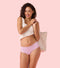 Enamor PH40 Innovations Invisi, All Day Comfort, Mid Waist Hipster Panty for Women - No Visible Panty Lines, Sweat wicking, Free Cut, Full Coverage -  Pack of 1 (Fair Orchid)