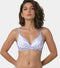 Enamor Perfect Coverage Cotton T-shirt Bra for Women- Padded and Wirefree A039 (Lilac Marble Print)