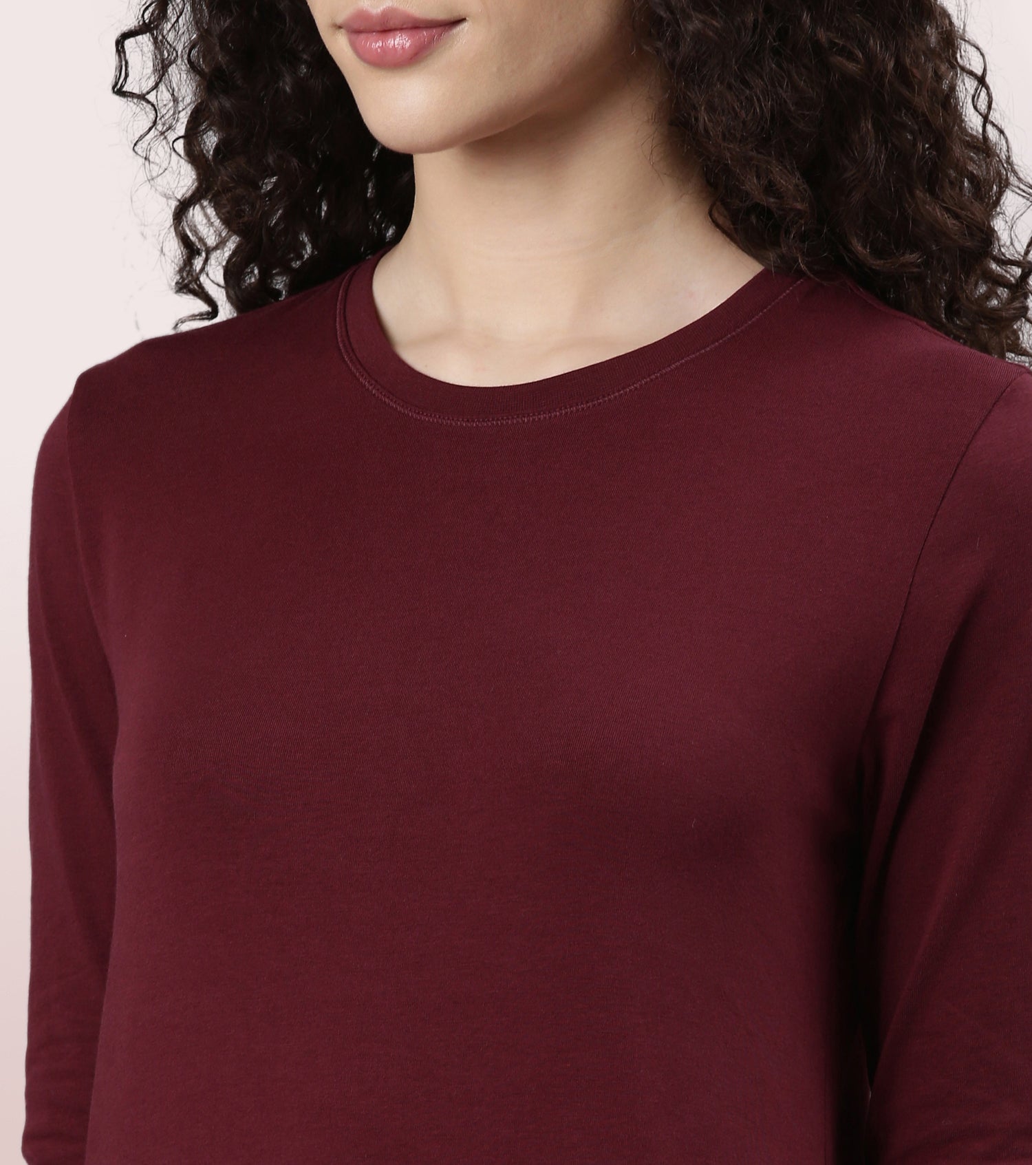 Essentials Cotton Long Sleeve Crew Tee | E057