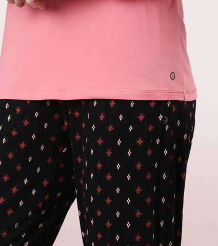 Long Sleeve Basic Crew Tee – Graphic Print | Crew Neck Basic Stretch Cotton Tee | E157