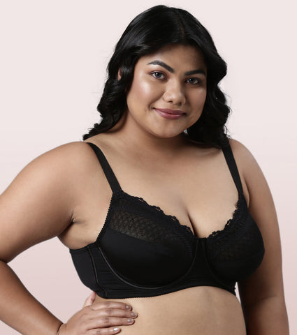 Enamor F126
LACE BRA
NON-PADDED  WIRED  FULL COVERAGE