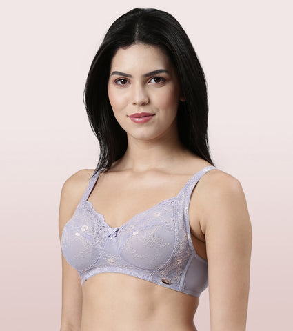 Enamor F129
LACE CONTOUR BRA
NON-PADDED WIREFREE HIGH COVERAGE