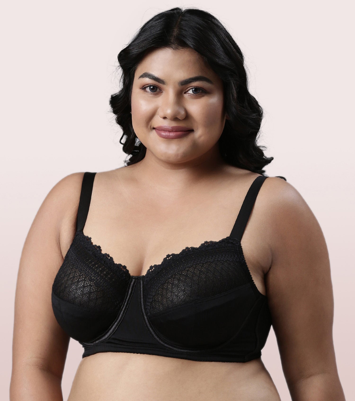 Enamor F126 LACE BRA NON-PADDED WIRED FULL COVERAGE
