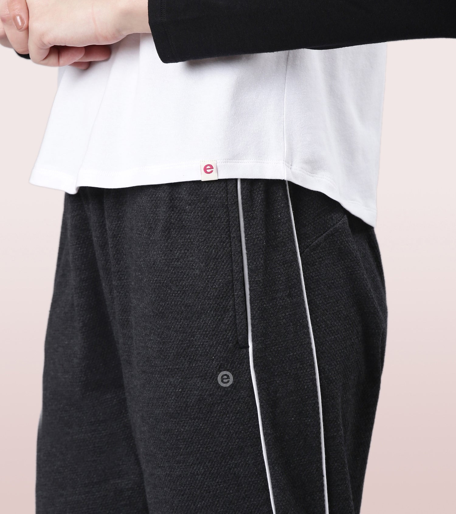 Enamor Long Sleeve Tee | Crew Neck Raglan Tee For Women | E307