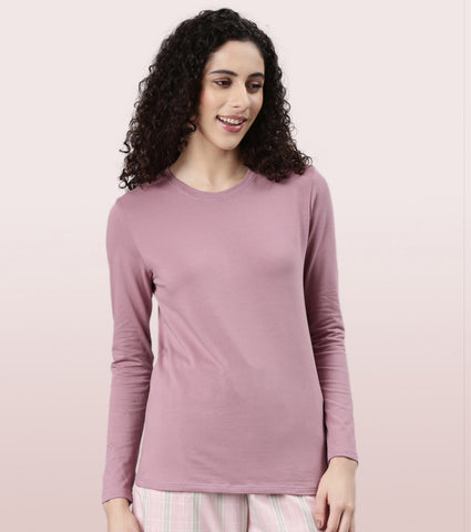Essentials Cotton Long Sleeve Crew Tee | E057