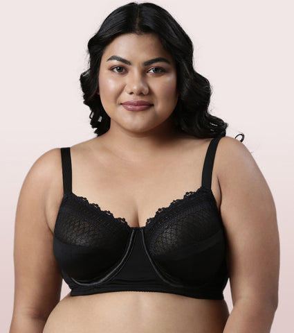 Enamor F126
LACE BRA
NON-PADDED  WIRED  FULL COVERAGE