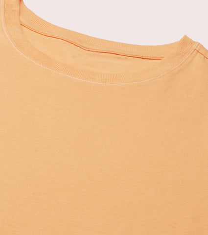  Enamor Basic Stretch Cotton Tee | Short Sleeve Crew Neck Tee For Women | E305