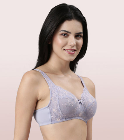 Enamor F129
LACE CONTOUR BRA
NON-PADDED WIREFREE HIGH COVERAGE