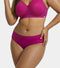 Enamor Bamboo Cotton Panties IP26, Women's Lace Back Boyshorts -  3X Softer, 4X more Absorbent, Antimicrobial, Mid Rise, Full Back Coverage - (Queen Pink)