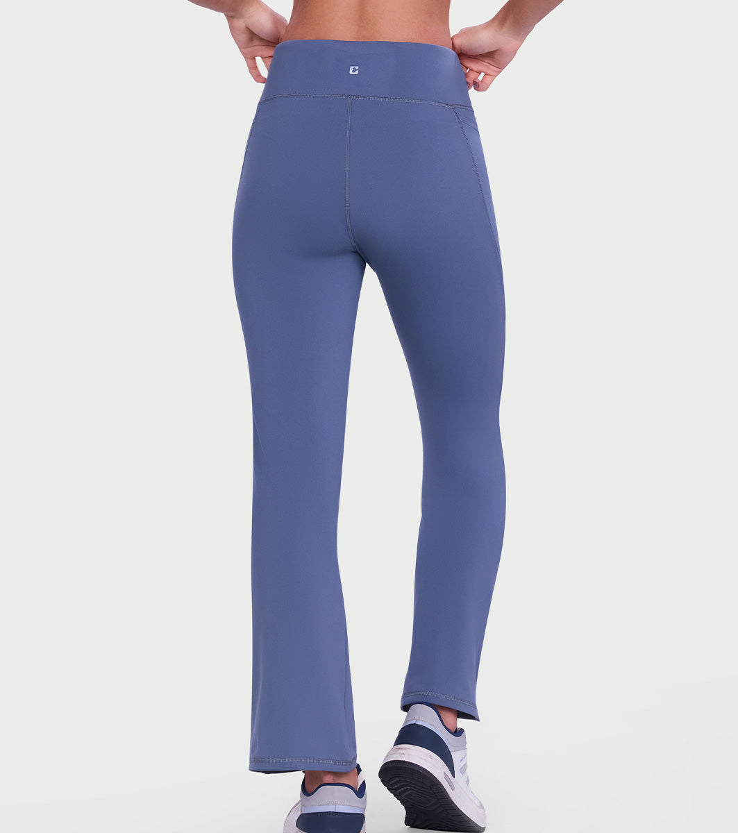 Enamor High Rise Full Length Pull on Boot Cut Active Pant For Women -