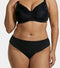 Enamor Bamboo Cotton Panties IP26, Women's Lace Back Boyshorts -  3X Softer, 4X more Absorbent, Antimicrobial, Mid Rise, Full Back Coverage - (Black)