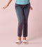 Enamor Mid Rise 7/8th length Drawstring Closure Shop In Pants for Women - Relaxed Fit, Soft & drapey 4-way stretch - E048 (Dark Slate)