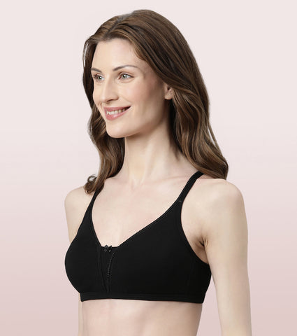 Enamor Stay New Comfort Triangle Cotton T-Shirt Bra | A072