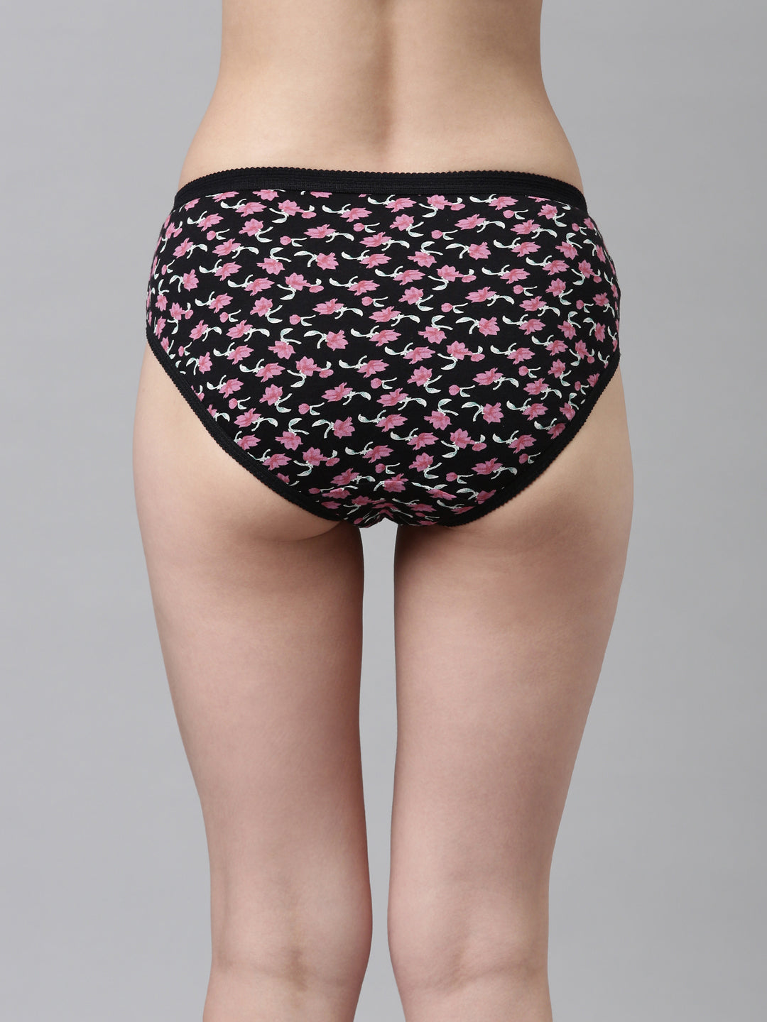 SLIMZ Women Mid Rise Elastic Printed Panty Pack of 6