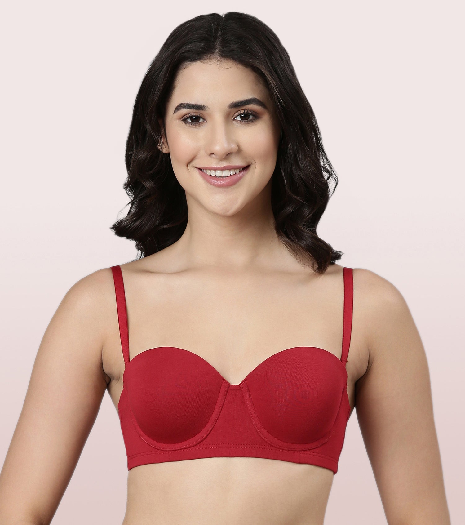 Enamor Multiway Bra For Women | High Coverage Cotton Strapless Bra For No Spill Coverage | A078Enamor Multiway Bra For Women | High Coverage Cotton Strapless Bra For No Spill Coverage | A078