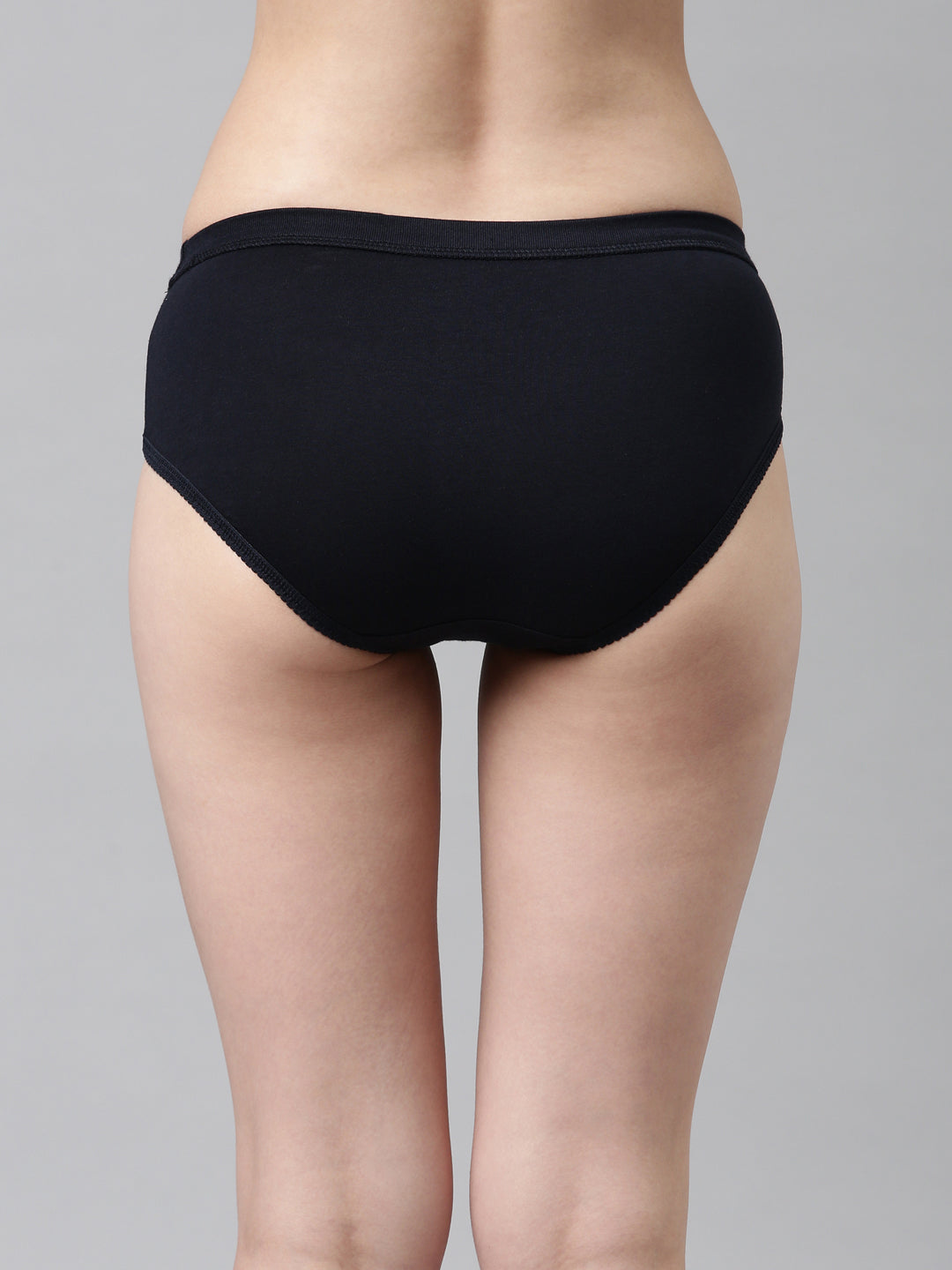 SLIMZ Women Mid Rise Elastic Solid Panty Pack of 6