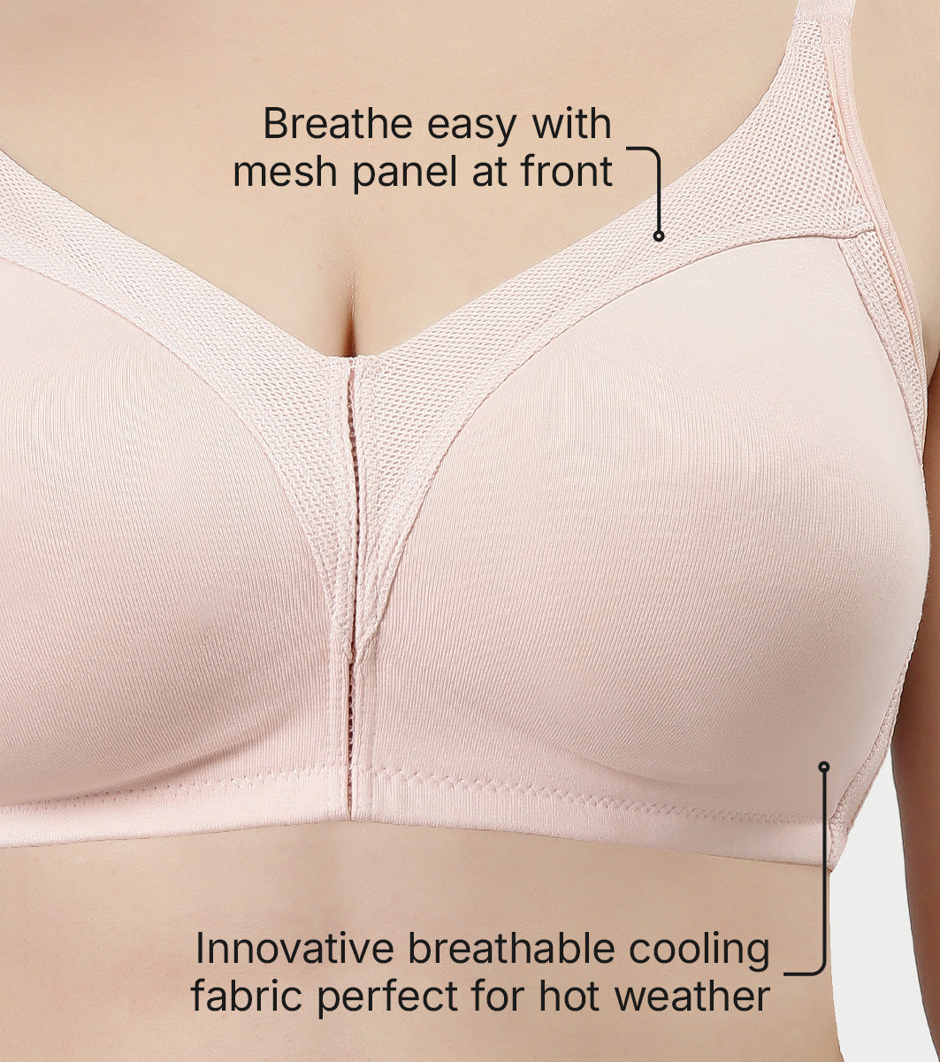 Enamor Innovations Fabcool Full Support Everyday Full Figure Bra - Jig